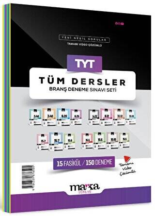 2024 TYT Tüm Dersler Branş Deneme Sınavı Seti 15 Fasikül 150 Deneme - 1