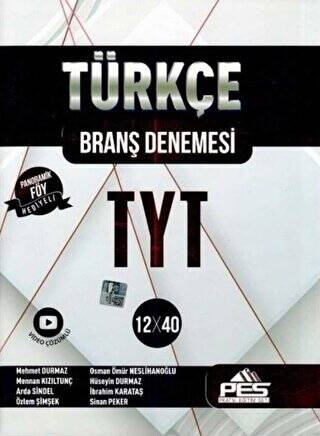 TYT Türkçe 12 x 40 Branş Denemesi - 1