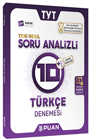 TYT Türkçe Soru Analizi 10+1 Deneme - 1