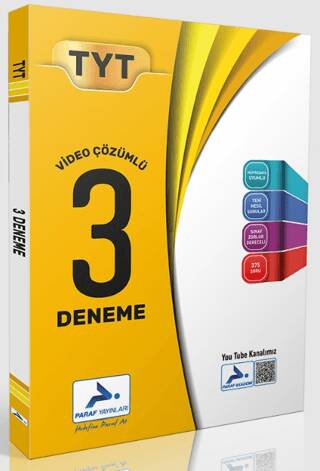 TYT Video Çözümlü 3 Deneme - 1