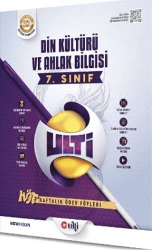 Ulti Yayınları 7. Sınıf Din Kültürü ve Ahlak Bilgisi Haftalık Ödev Föyleri - 1