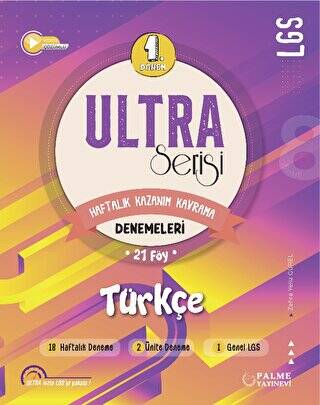 Ultra Serisi LGS 1.Dönem Türkçe Denemeleri - 1