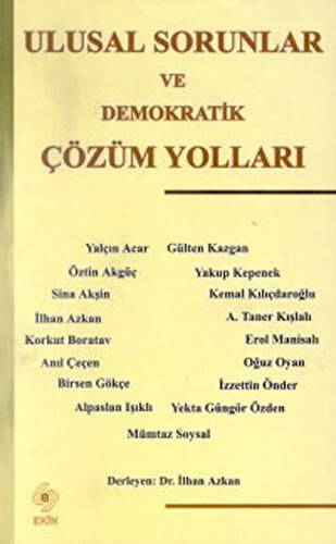 Ulusal Sorunlar ve Demokratik Çözüm Yolları - 1