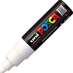 Uni Pc-7M Posca 4.5-5.5 Su Bazlı Poster Markörü Beyaz - 1