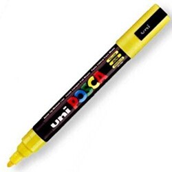 Uni Posca 1.8-2.5 Su Bazlı Poster Markörü Sarı Pc-5M - 1