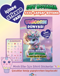 Unicorn Dünyası Boyama Kitabı - Mavi Boncuk Akademi