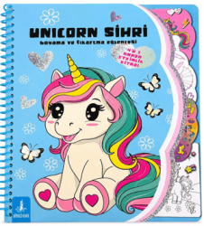 Unicorn Sihri - Boyama ve Çıkartma Eğlencesi - Büyülü Fener Yayınları