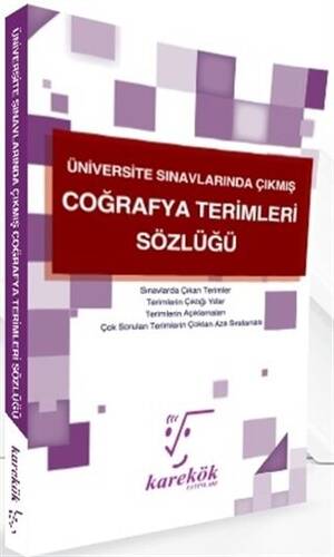 Üniversite Sınavlarında Çıkmış Coğrafya Terimleri Sözlüğü - 1