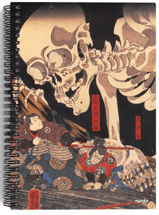 Utagawa Kuniyoshi - Takiyasha and the Skeleton Spectre, 1844 - Spiralli Defter 08 - Çizgisiz - 100 Sayfa - 1