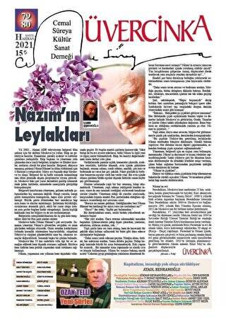 Üvercinka Dergisi Sayı: 79-80 Mayıs-Haziran 2021 - 1