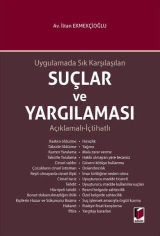 Uygulamada Sık Karşılaşılan Suçlar ve Yargılaması - 1