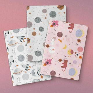 Uzay Serisi 3`lü Defter Seti - 1