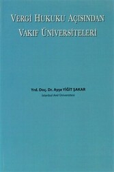 Vergi Hukuku Açısından Vakıf Üniversiteleri - 1