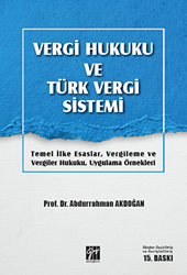 Vergi Hukuku ve Türk Vergi Sistemi - 1