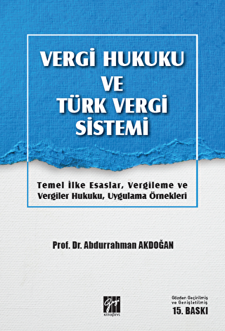 Vergi Hukuku ve Türk Vergi Sistemi - 1