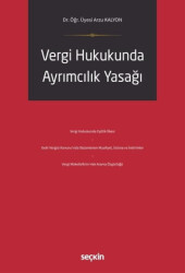 Vergi Hukukunda Ayrımcılık Yasağı - Seçkin Yayıncılık