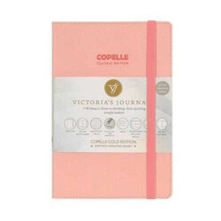 Victorias Journals Copelle Gold Bujo Defter 14X20 Cm 57 Gr. Krem 152 Yp. Pembe Noktalı - 1
