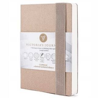 Victorias Journals Copelle Kraft Bujo Defter 14X21 Cm 120 Gr. Krem 120Yp. Kraft Noktalı - 1