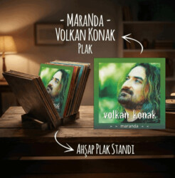 Volkan Konak Maranda Plak ve Ahşap Stand - Plak