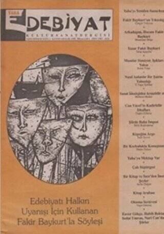 Yaba Edebiyat Dergisi Sayı: 1 - 1