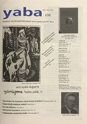 Yaba Edebiyat Dergisi Sayı: 108 Temmuz - Ağustos - Eylül 2018 - 1