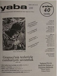 Yaba Edebiyat Dergisi Sayı: 110 Mart - Nisan - Mayıs 2019 - 1