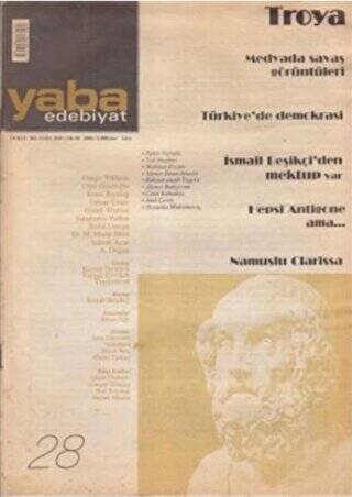 Yaba Edebiyat Dergisi Sayı: 28 - 1