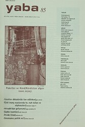Yaba Edebiyat Dergisi Sayı: 85 - 1