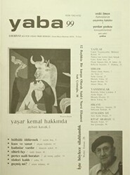 Yaba Edebiyat Dergisi Sayı: 99 Nisan-Mayıs-Haziran 2016 - 1