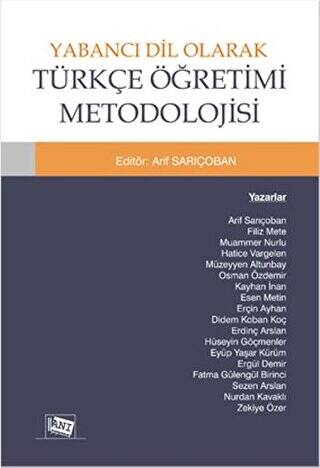 Yabancı Dil Olarak Türkçe Öğretimi Metodolojisi - 1
