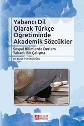 Yabancı Dil Olarak Türkçe Öğretiminde Akademik Sözcükler - 1