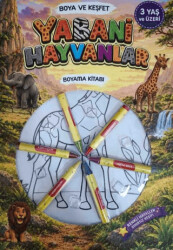 Yabani Hayvanlar Boyama Kitabı - 0-6 Yaş Yayınları