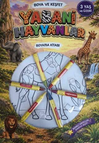 Yabani Hayvanlar Boyama Kitabı - 1
