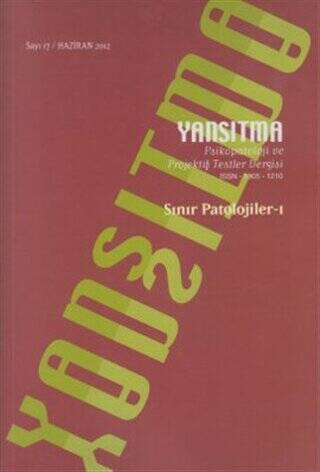 Yansıtma Dergisi Sayı 17 - Sınır Patolojileri 1 - 1