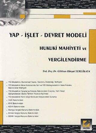 Yap - İşlet - Devret Modeli Hukuki Mahiyeti ve Vergilendirme - 1