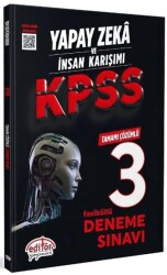 Yapay Zeka ve İnsan Karışımı KPSS Tamamı Çözümlü 3 Fasikül Deneme - 1