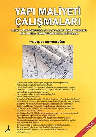 Yapı Maliyeti Çalışmaları - 1