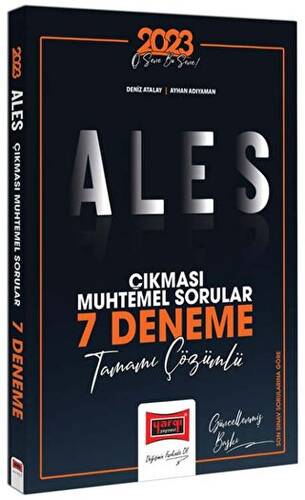 Yargı Yayınları 2023 ALES Çıkması Muhtemel Sorular Tamamı Çözümlü 7 Deneme - 1