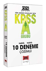 Yargı Yayınları 2023 KPSS A Grubu Tamamı Çözümlü 10 Fasikül Deneme - Yargı Yayınevi