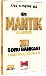 Yargı Yayınları 2023 KPSS ALES DGS YKS Sözel Mantık ve Muhakeme Tamamı Çözümlü 360 Soru Bankası - 1