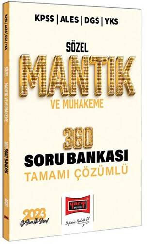 Yargı Yayınları 2023 KPSS ALES DGS YKS Sözel Mantık ve Muhakeme Tamamı Çözümlü 360 Soru Bankası - 1