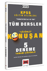 Yargı Yayınları 2023 KPSS Eğitim Bilimleri Tüm Dersler Tamamı Çözümlü Konuşan 5 Deneme - 1