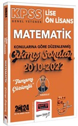 Yargı Yayınları 2024 KPSS Lise Ön Lisans Genel Yetenek Matematik Konularına Göre Düzenlenmiş 2010-2022 Tamamı Çözümlü Çıkmış Sorular - 1