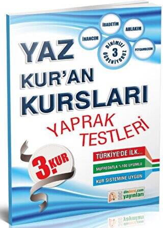 Yaz Kuran Kursları Yaprak Test 3. Kur - 1