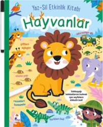 Yaz-Sil Etkinlik Kitabı – Hayvanlar Kalemli - İndigo Çocuk