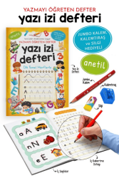 Yazı İzi Defteri - Yazmayı Öğreten Defter - Jumbo Kalem, Kalemtıraş ve Silgi Hediyeli - Bigkids Yayınları