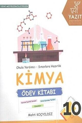 Yazıt 10. Sınıf Kimya Ödev Kitabı - 1