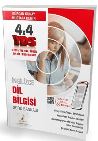 YDS İngilizce 4x4 Dil Bilgisi Soru Bankası - 1