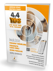 YDS İngilizce 4x4 Paragraf Tamamlama Paragrafta İlgisiz Cümle Okuma Parçaları Soru Bankası - Pelikan Tıp Teknik Yayıncılık