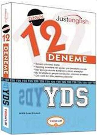 YDS Tamamı Çözümlü 12 Deneme Sınavı - 1